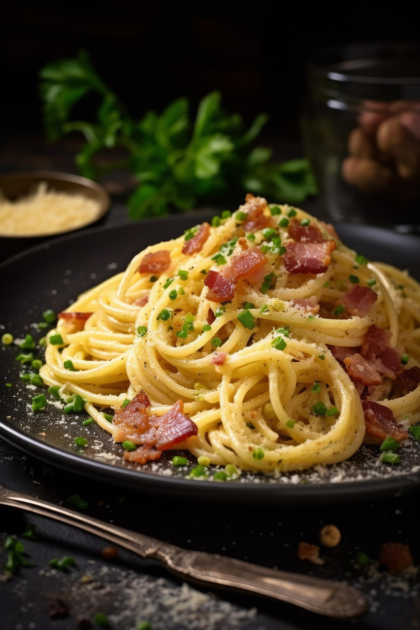 découvrez notre délicieuse recette de carbonara, un plat italien traditionnel alliant des pâtes al dente, une sauce crémeuse à base de jaune d'œuf, de parmesan et de pancetta. apprenez à préparer ce classique de la cuisine italienne en quelques étapes simples pour une explosion de saveurs à chaque bouchée.